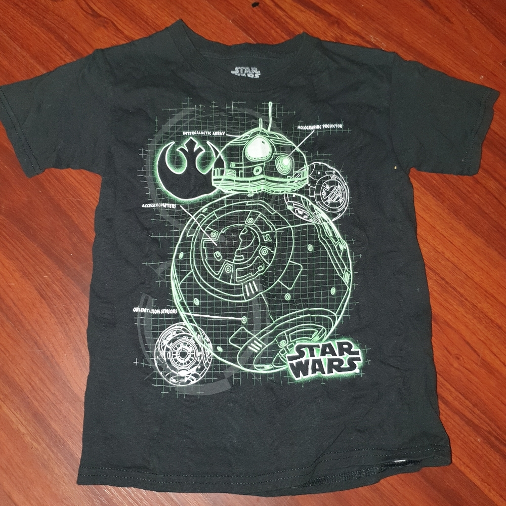 Star wars bb8 blueprint graphic tee sz S